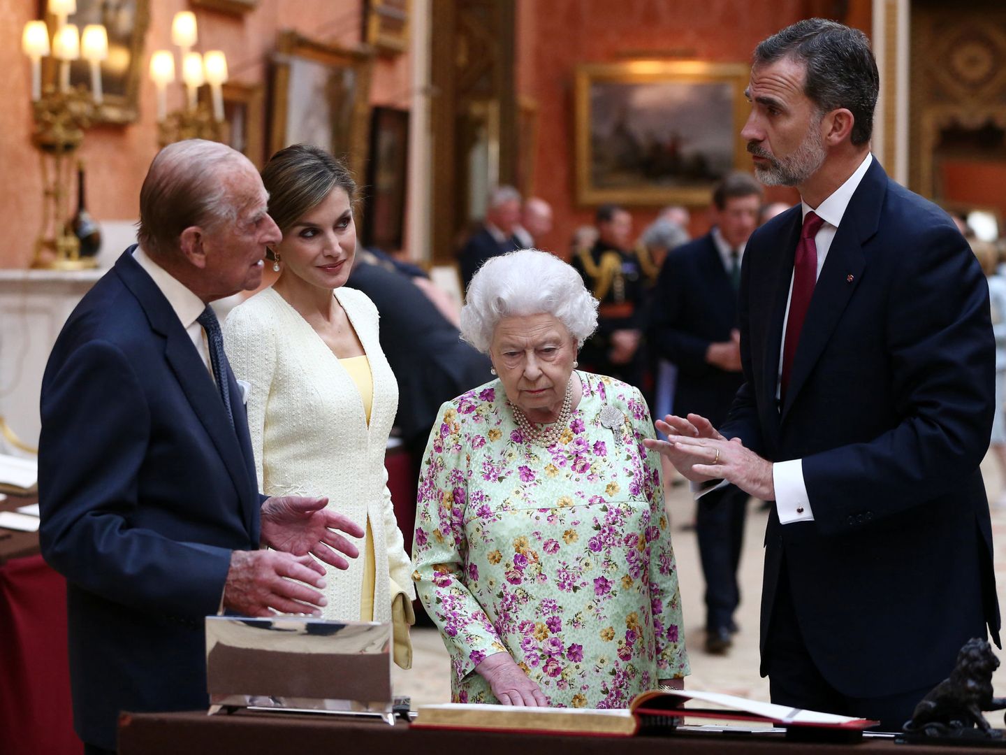 Los reyes Felipe y Letizia, durante su visita de Estado a Reino Unido. (Reuters)