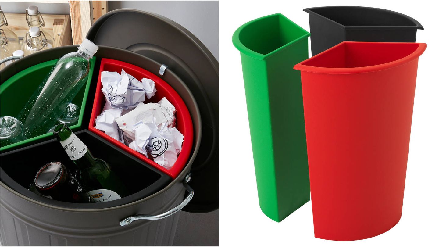 Soluciones para reciclar de Ikea. (Cortesía)
