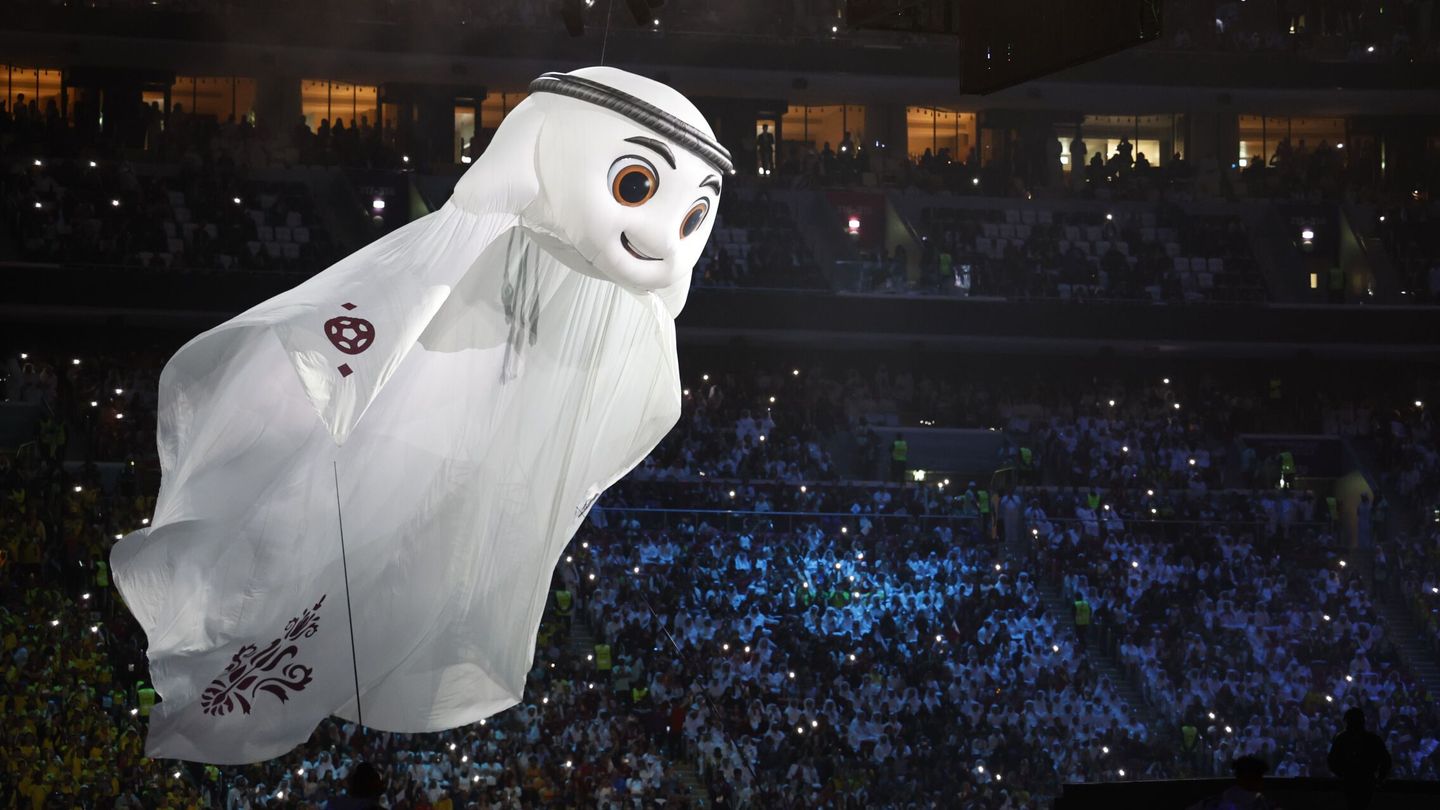 Imagen de la ceremonia inaugural del mundial de Qatar. (EFE)