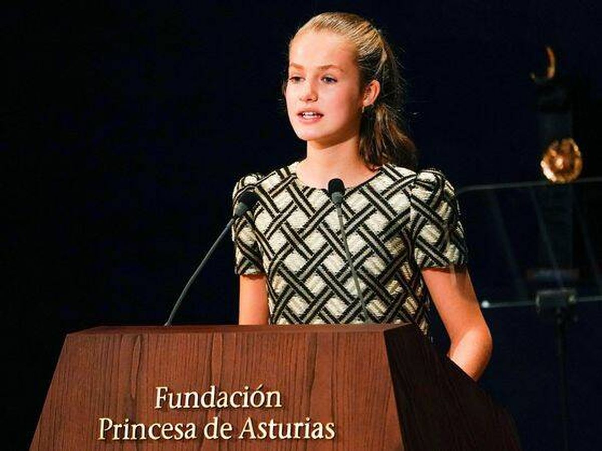 Foto:  Leonor, en los Premios Princesa de Asturias 2021. (Reuters/Vincent West)