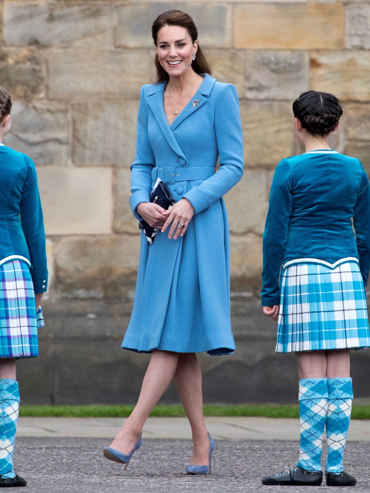 La duquesa de Cambridge, en Escocia. (Reuters)
