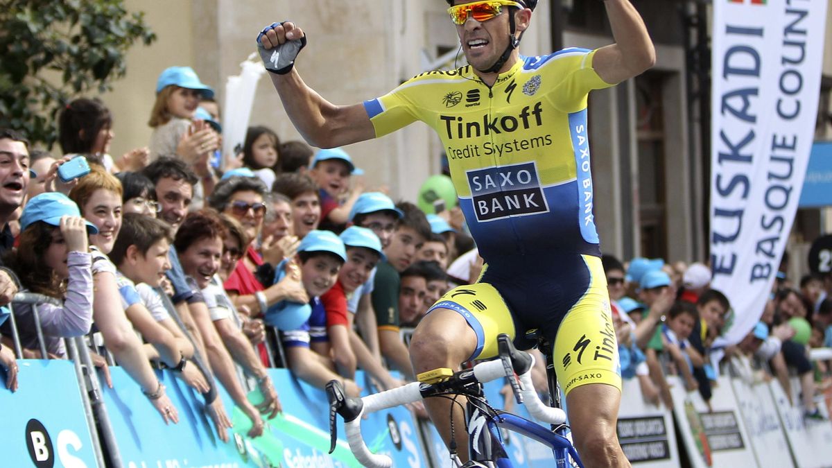 Alberto Contador firma una gran exhibición en su estreno en la Vuelta al País Vasco