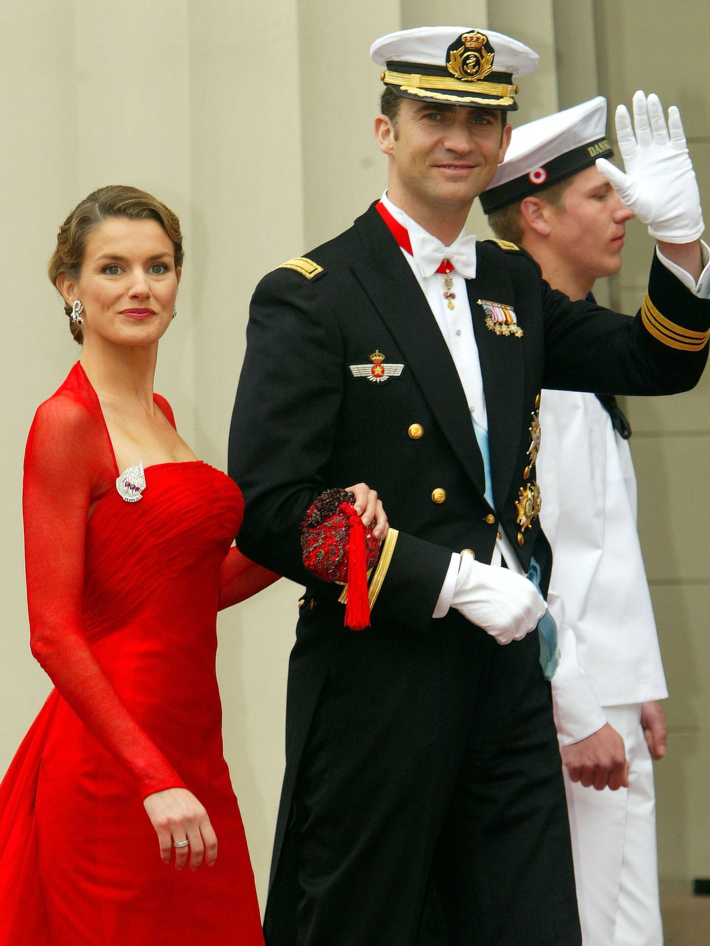 Felipe y Letizia en la boda de Mary Donaldson y Federico de Dinamarca. (Getty)