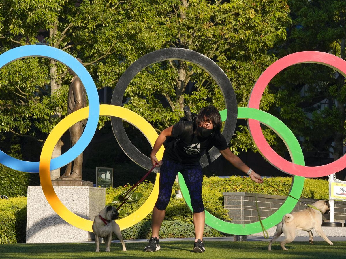 Foto: Anillos olímpicos en Tokio. (EFE)