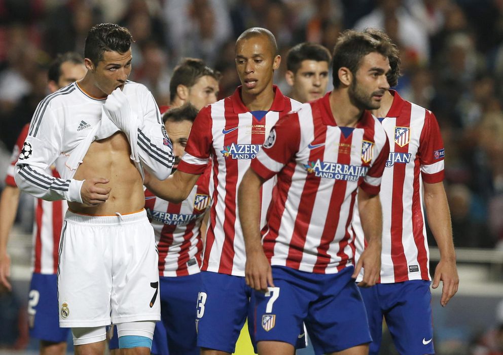 Foto: Real Madrid y Atlético durante la pasada final de Champions. 