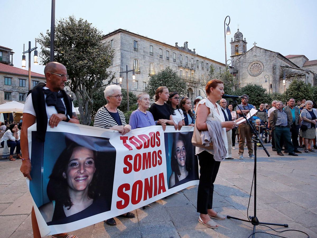 Foto: Concentración en recuerdo de Sonia Iglesias en Pontevedra (2018). Foto: Efe