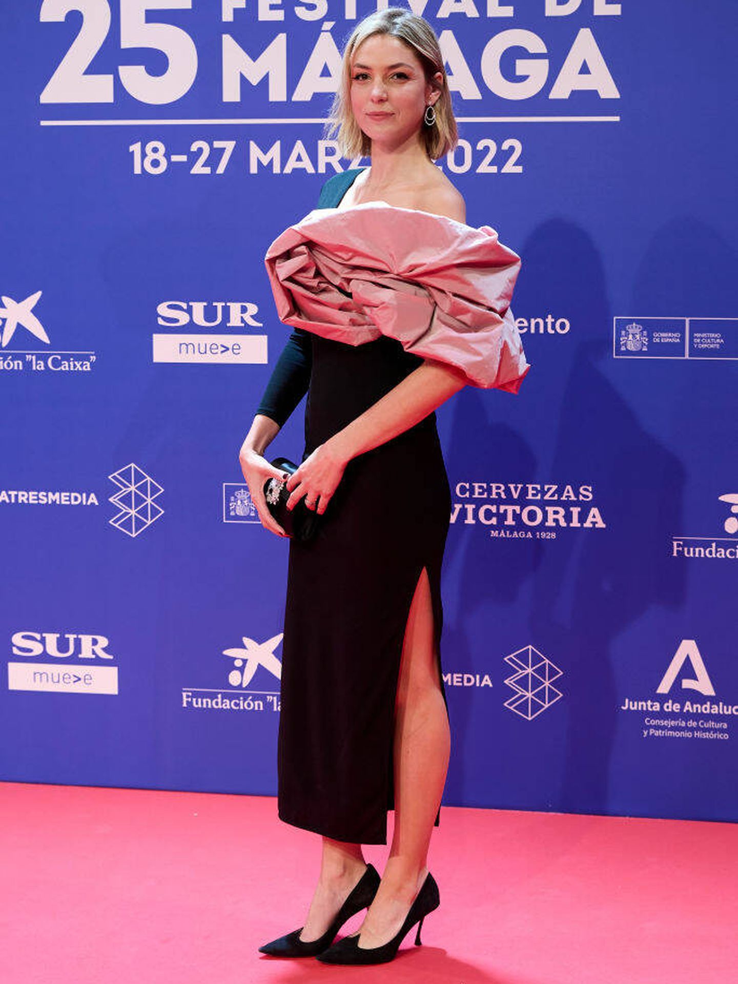 Paloma Bloyd en la alfombra roja del Festival de Málaga. (Getty Images)