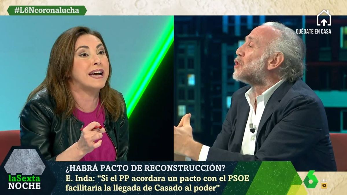 Guerra total entre Eduardo Inda y Angélica Rubio en 'La Sexta noche': "No montes el 'show' a mí costa con 20.000 muertos"