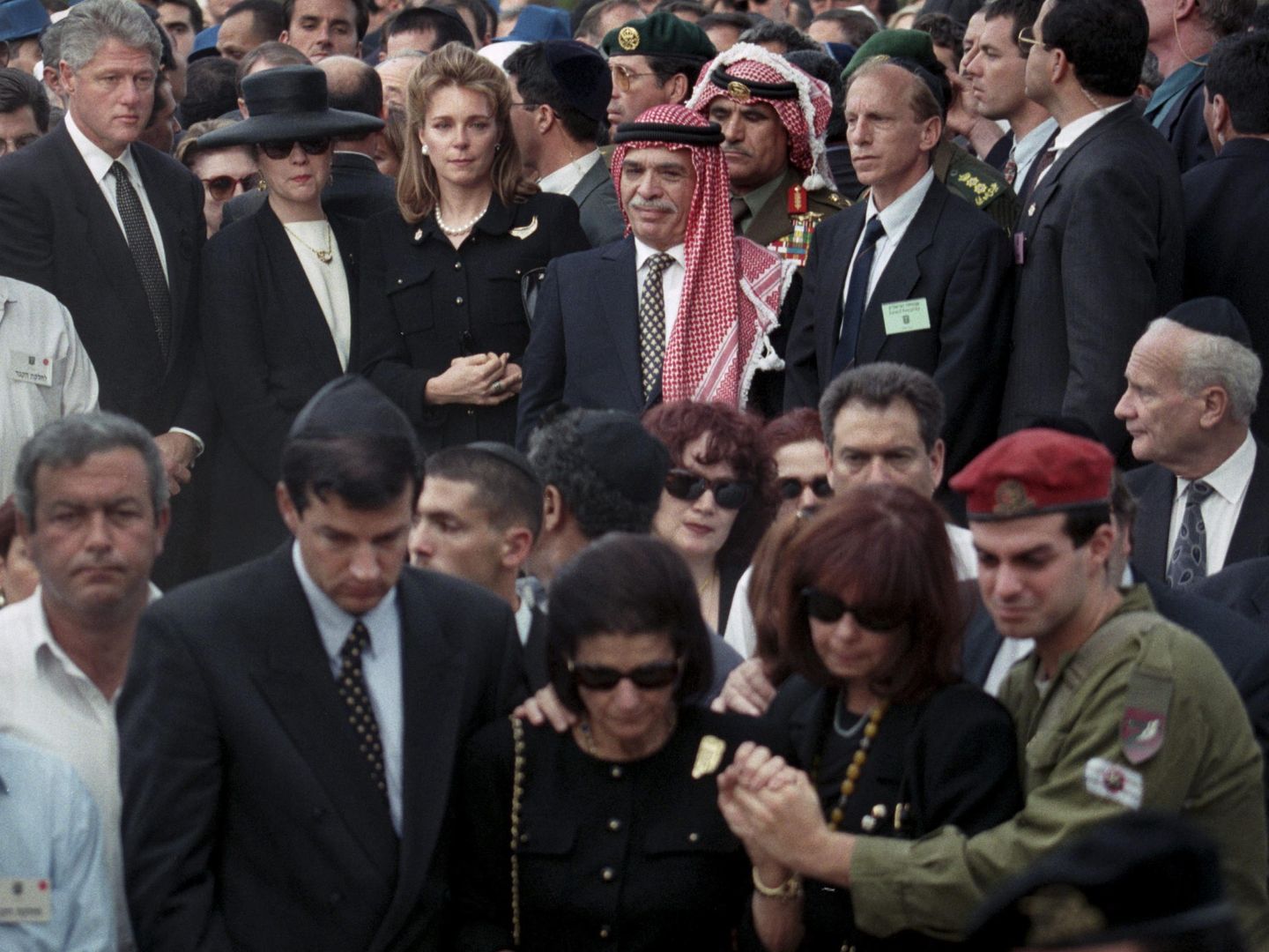 El funeral de Isaac Rabin. (Efe/Jim Hollander)
