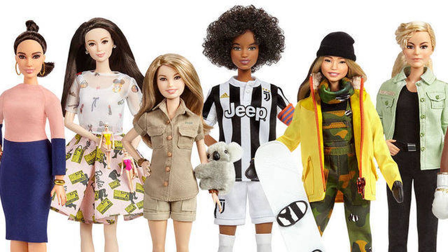 Imagen de las nuevas Barbies feministas de Mattel.