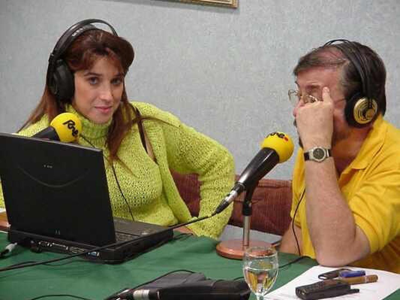 Pilar Socorro entrevistando en aquella época a Chicho Ibáñez Serrador, quien sugirió que presentara el programa.