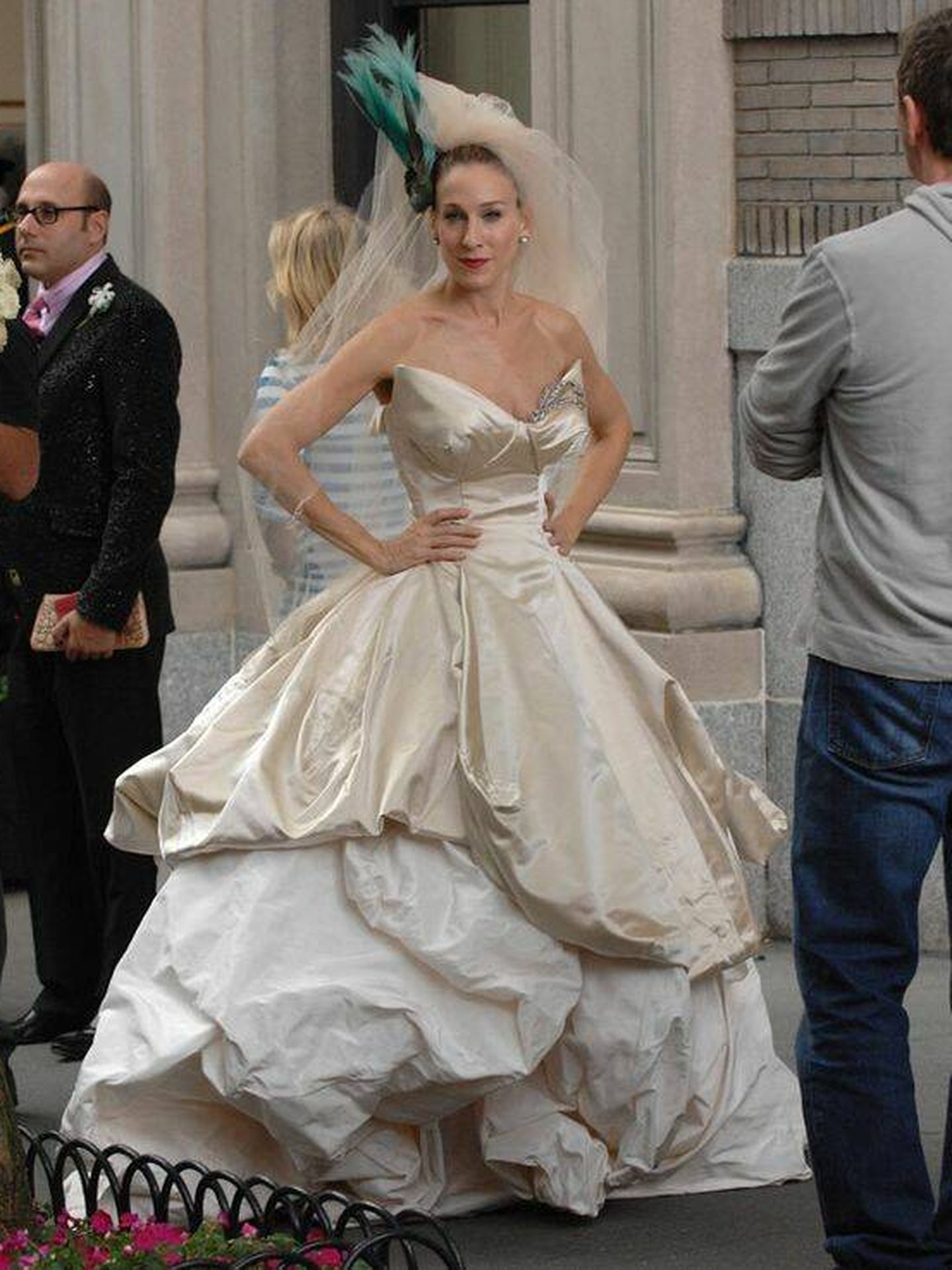 Vestido de novia de Carrie Bradshaw (Sarah Jessica Parker) en 'Sexo en Nueva York'. (New Line Cinema - HBO - Darren Star Productions)