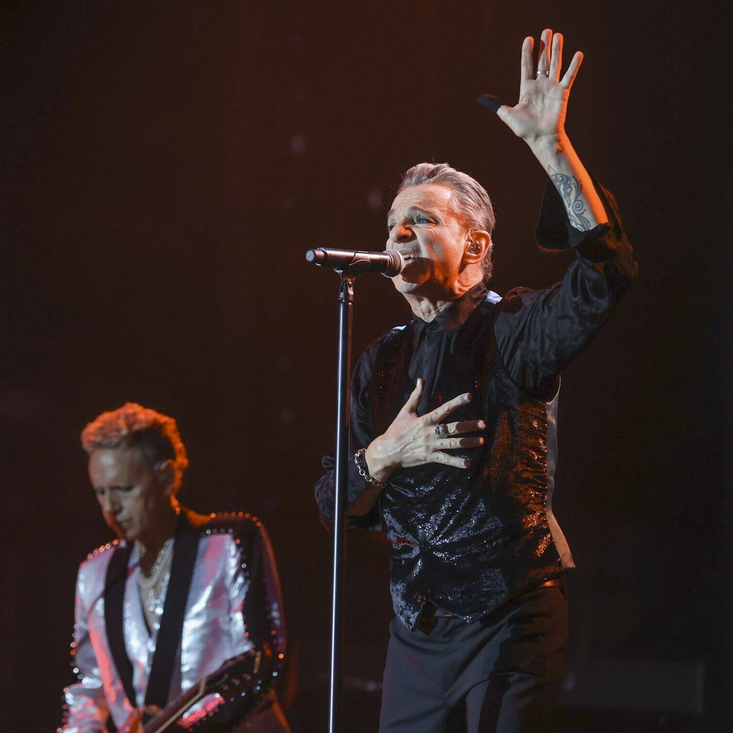 Depeche Mode actuó en el WiZink Center de Madrid el 12 de marzo de 2024. (EFE)