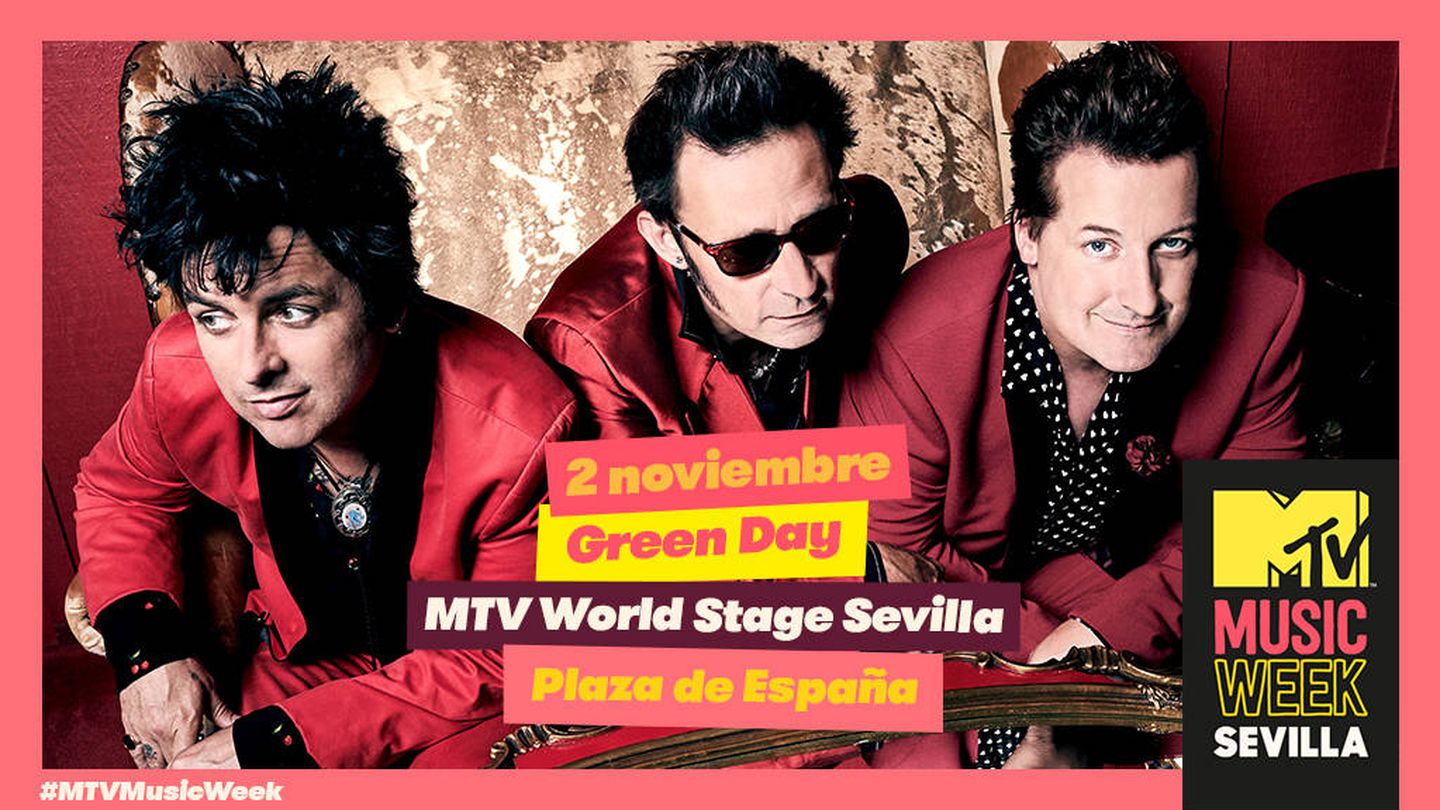 Foto promocional del concierto de Green Day. (MTV)