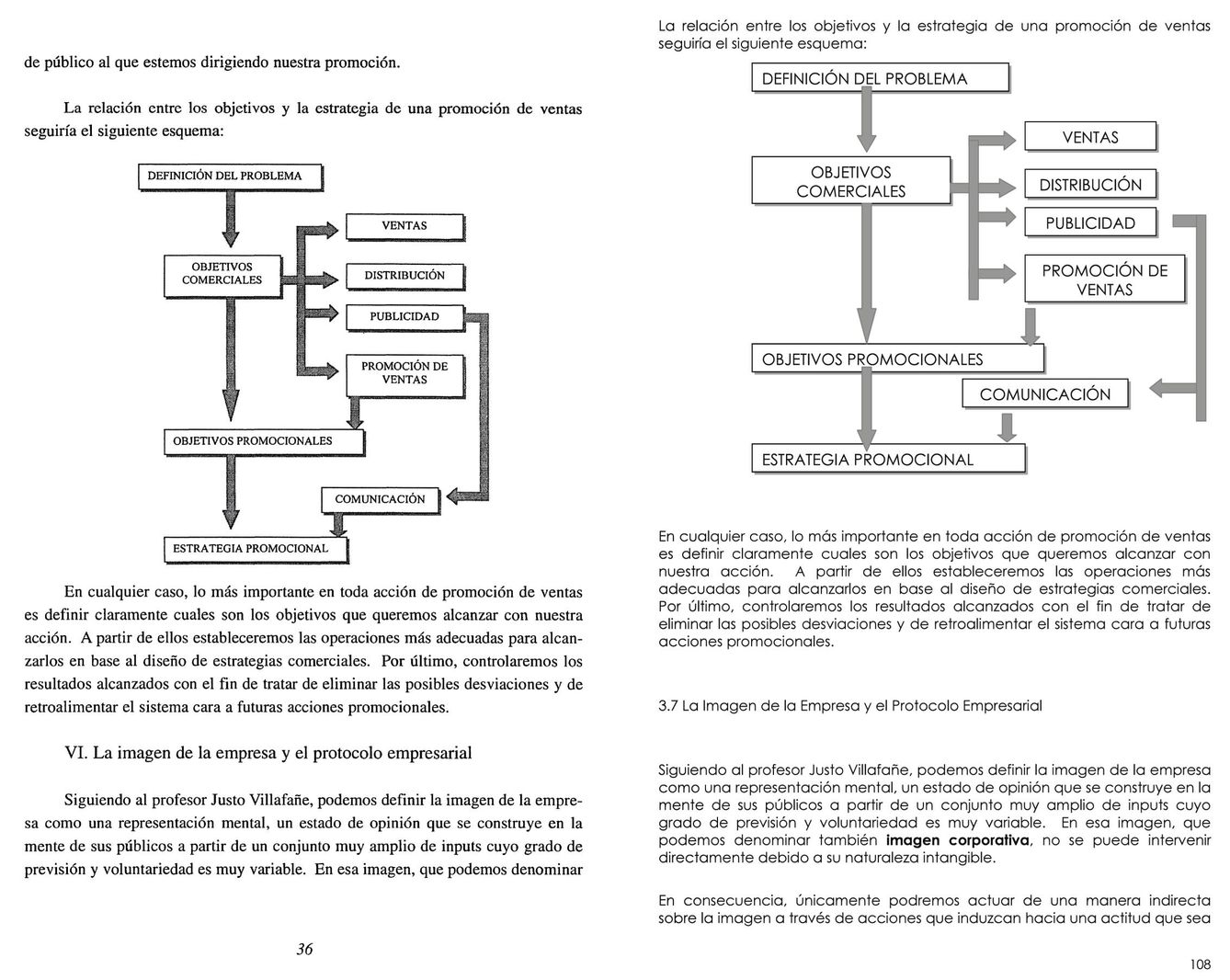 A la izquierda, página del discurso de Javier Maqueda en 2003. A la derecha, página de la tesis de su hija, Maider, en 2012. (Pinche en la imagen para verla a tamaño completo)