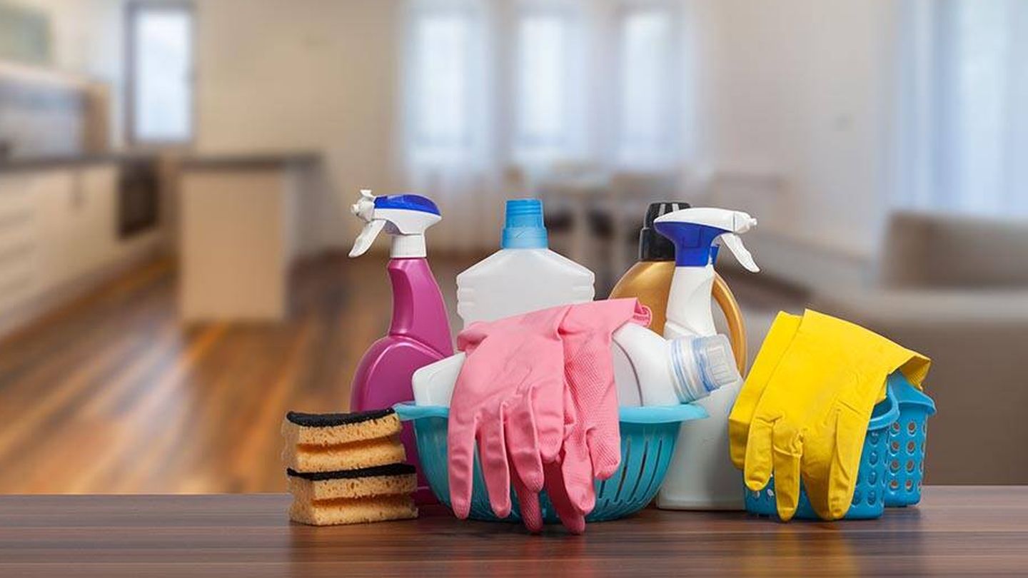 Objetos de limpieza del hogar.