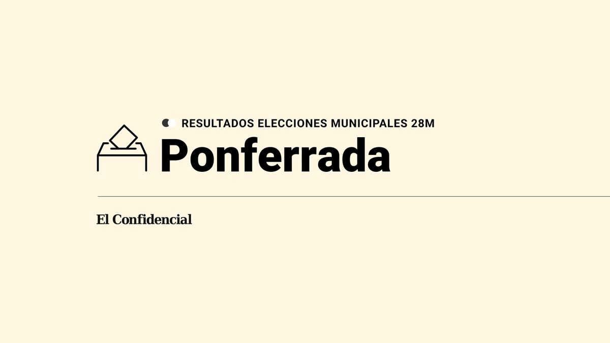 Resultados y escrutinio de las elecciones municipales y autonómicas del 28M en Ponferrada: última hora en directo