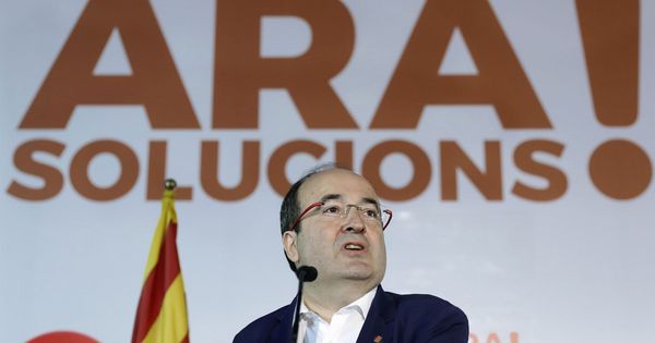 Foto: Miquel Iceta, candidato y primer secretario del PSC, este pasado 4 de noviembre en Barcelona. (EFE)
