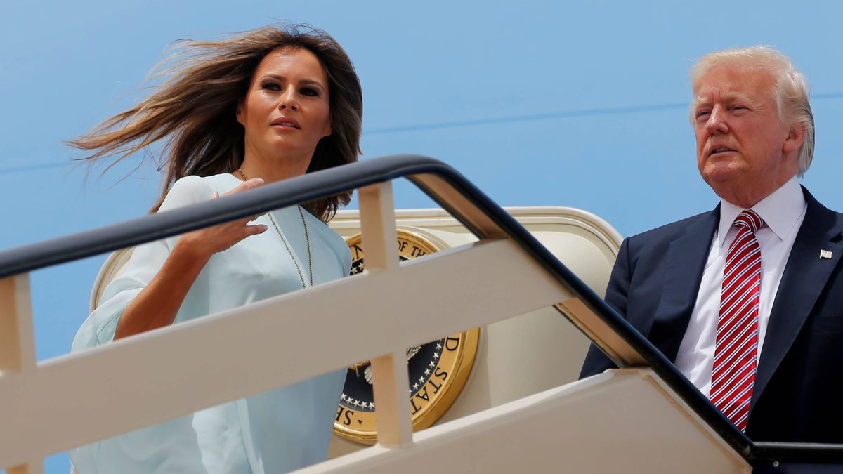 El brusco gesto de Melania Trump para rechazar a su marido en Israel se hace viral