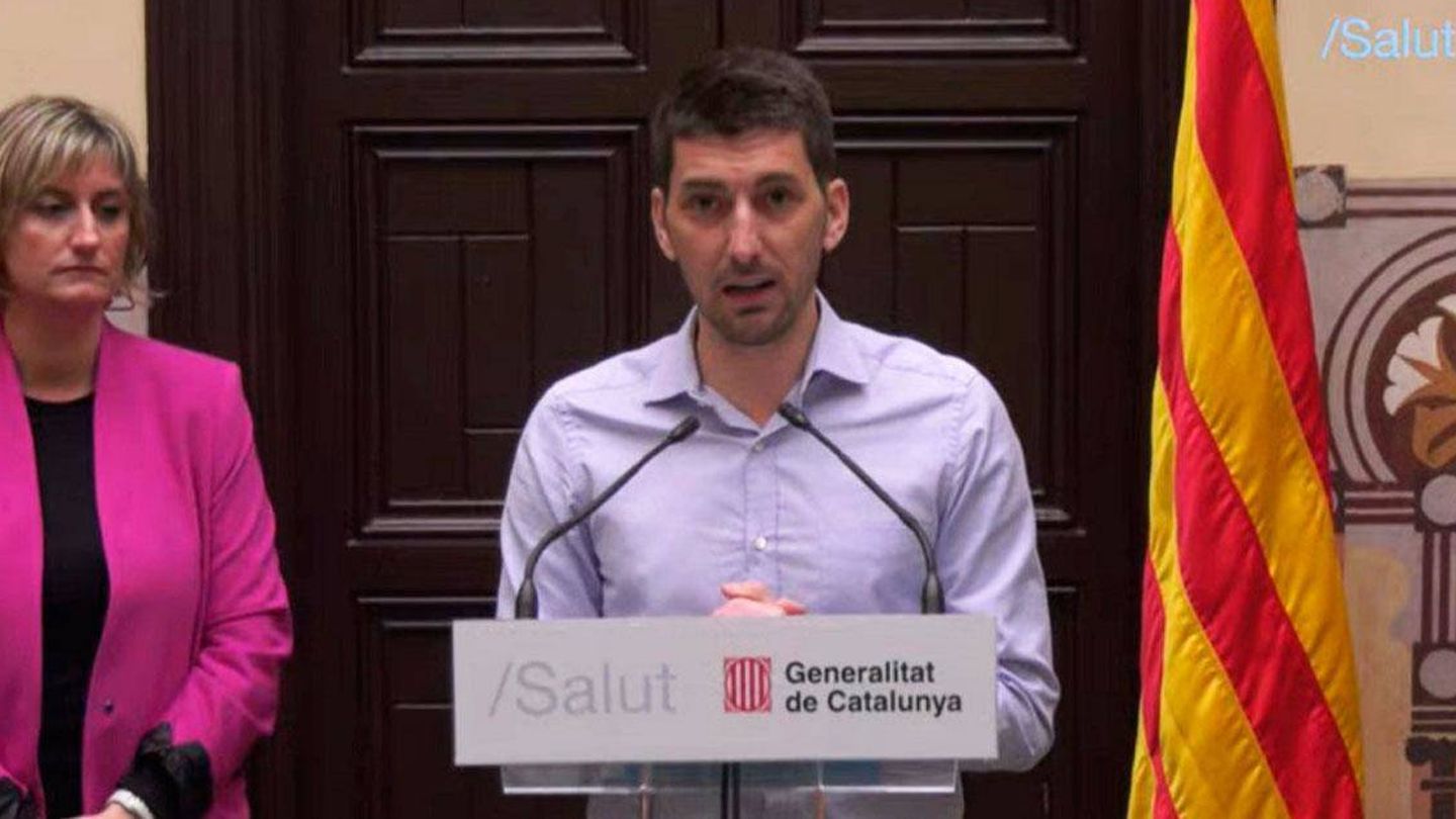 Oriol Mitjà, en una comparecencia técnica junto a la 'consellera' de Salud, Alba Vergés.