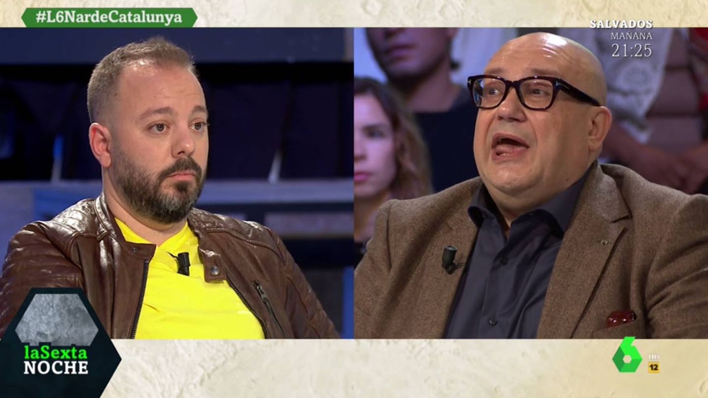 Maestre y Miquel Giménez discuten sobre la violencia en Cataluña. ('La Sexta noche').