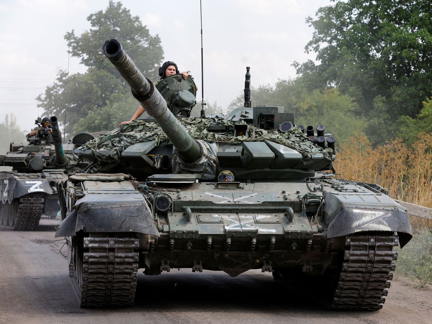 Servicios militares prorrusos en Olenivka, en la región de Donetsk. (Reuters/Alexander Ermochenko)