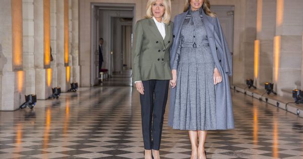 Foto: Brigitte Macron y Melania Trump. (Cordon Press)