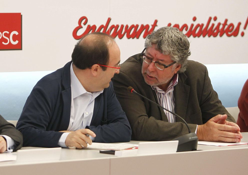 Foto: El primer secretario del PSC, Miquel Iceta (i) y el secretario de coordinación, Antoni Balmón. (EFE)