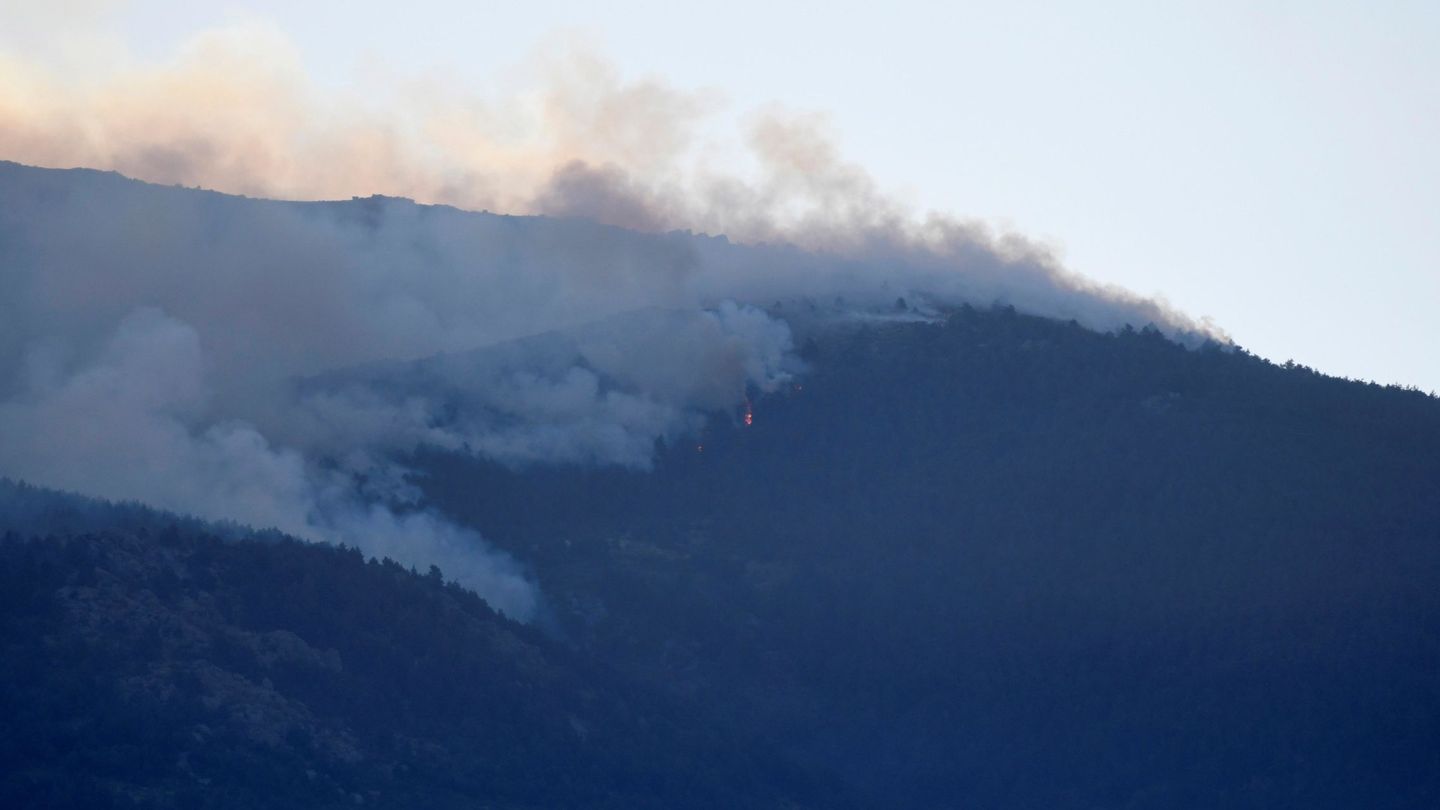 Incendio de La Granja (Segovia), en una imagen del domingo 4 de agosto. (EFE)