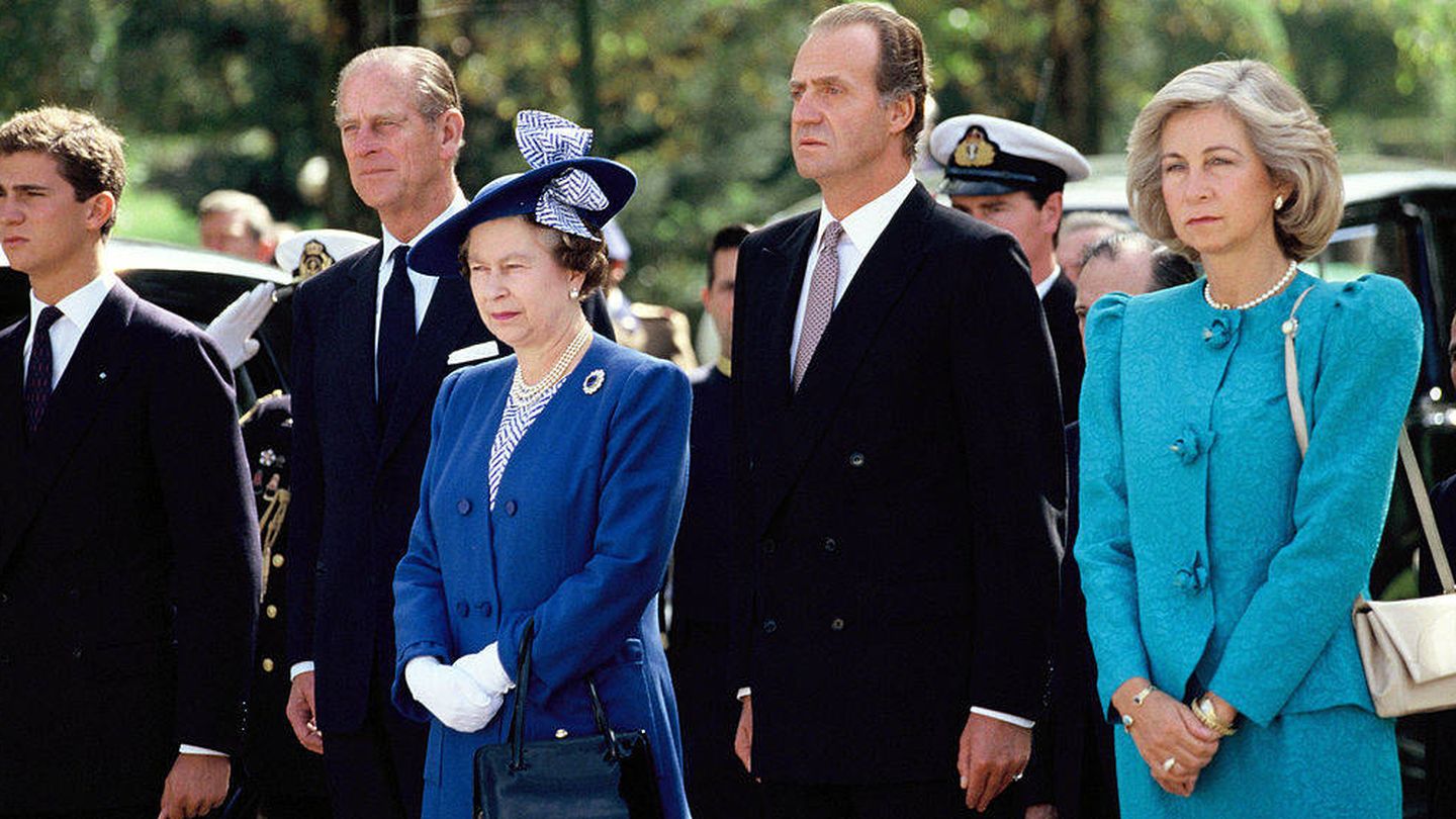 Visita de Estado de Isabel II y el duque de Edimburgo a España en 1988. (Getty)