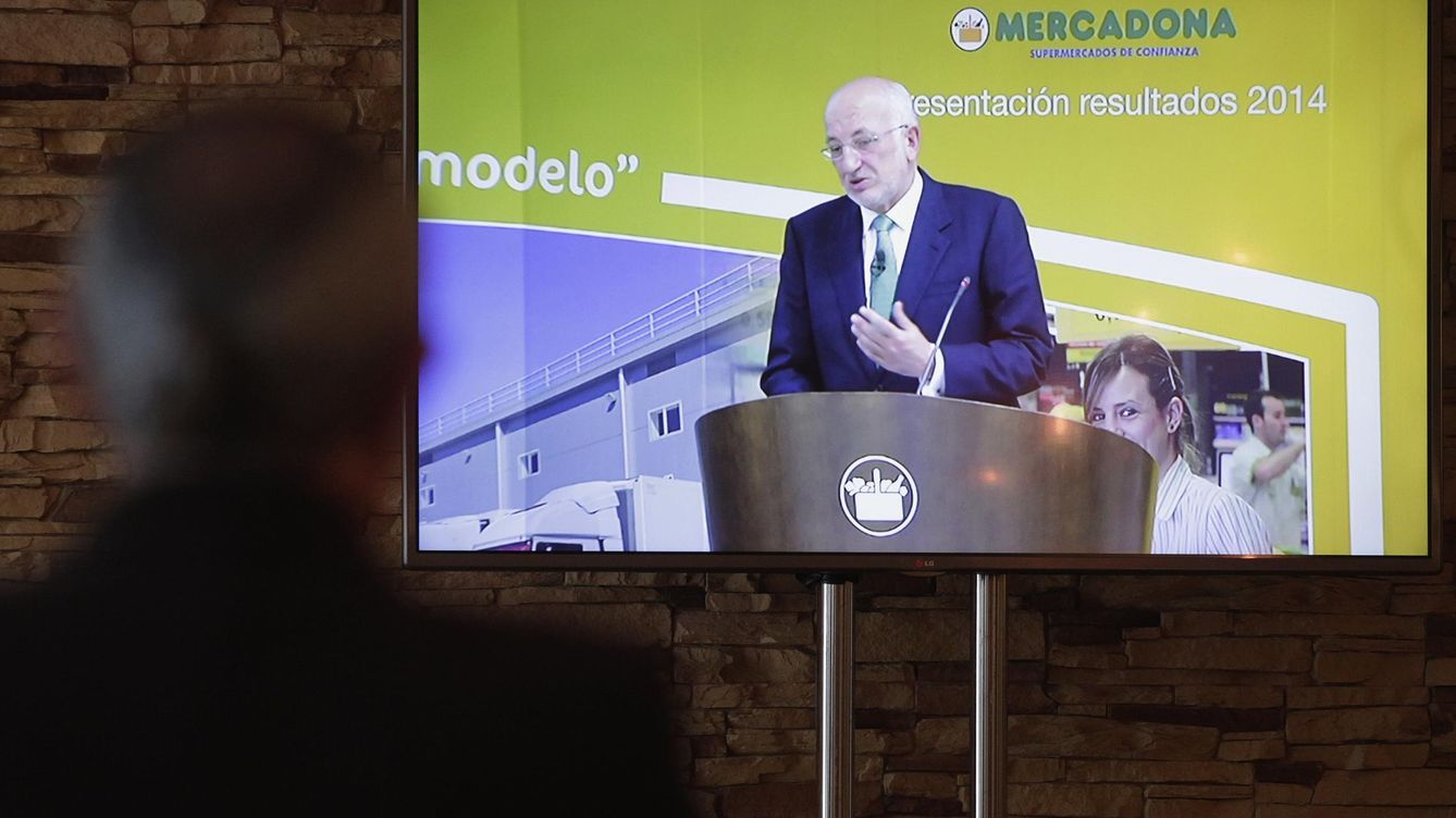 Foto: Juan Roig, presidente de Mercadona, en la presentación de resultados de 2014