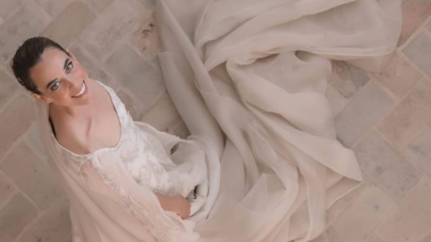 El vestido de novia de Sol Prado. (Instagram/@felipelozriv)