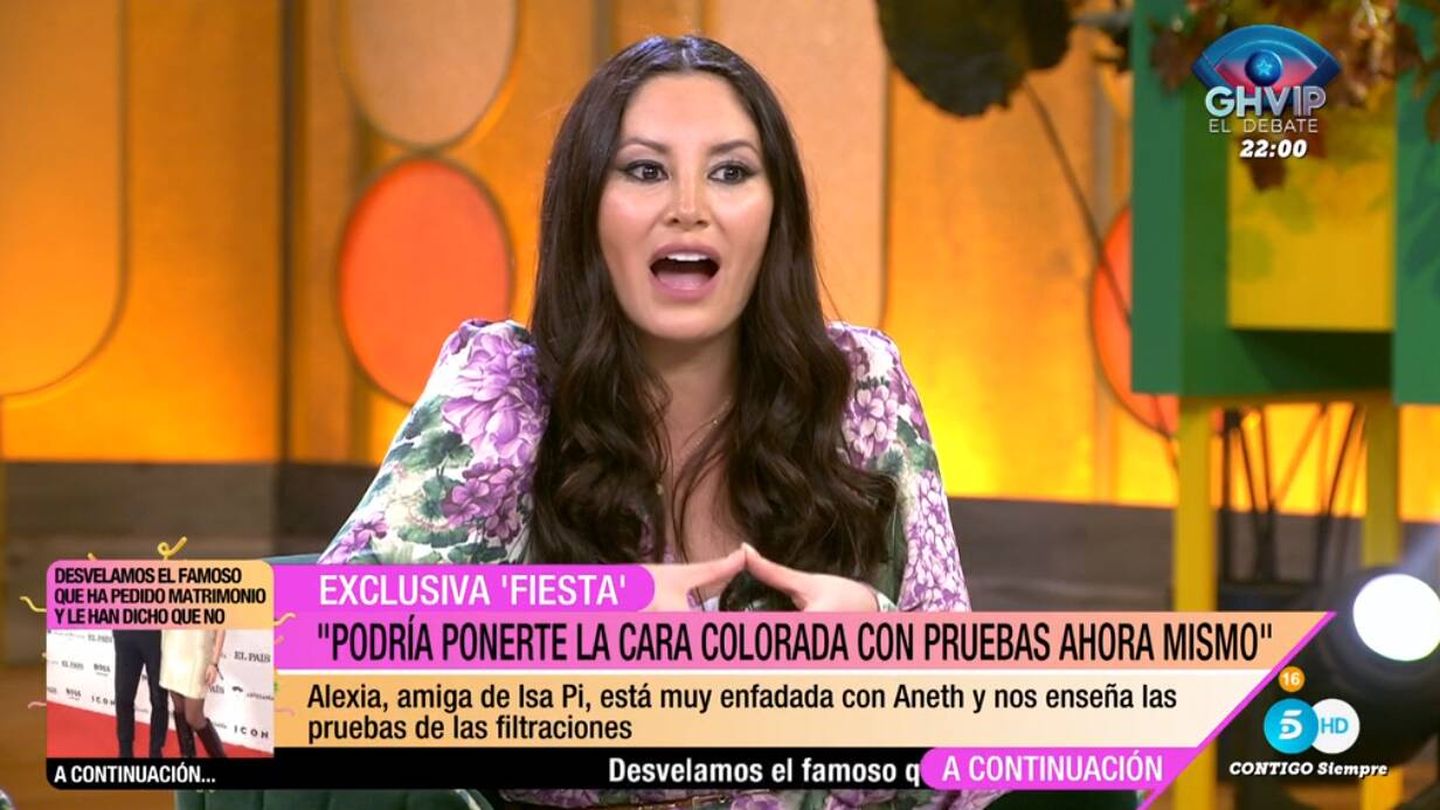 Aneth Acosta en 'Fiesta'. (Mediaset)