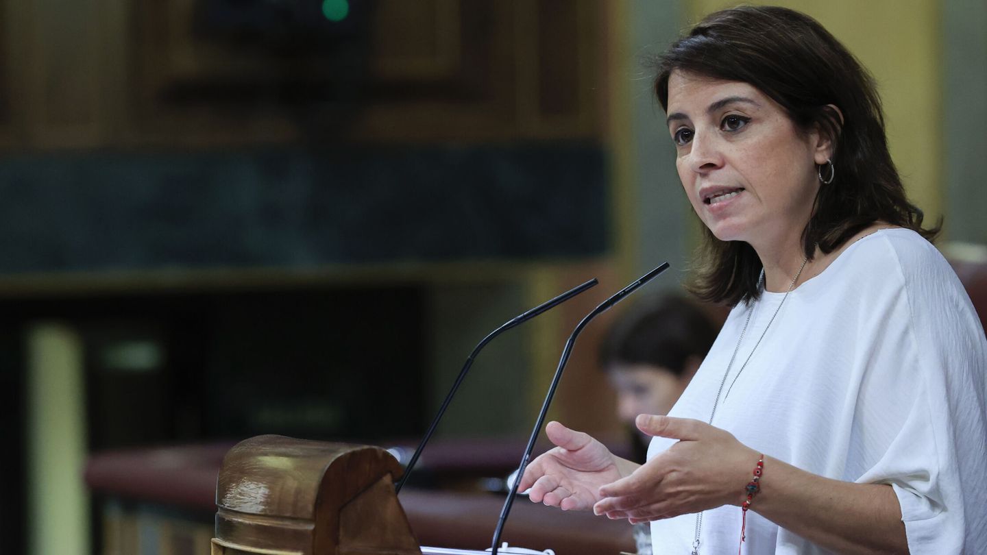 Adriana Lastra, durante una intervención en el pleno del Congreso. (EFE/Zipi)
