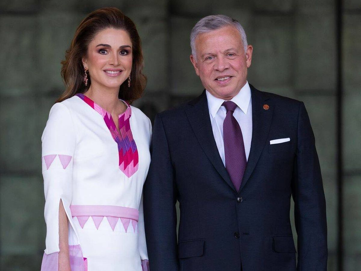 Foto: Los reyes de Jordania, en el Día de la Independencia. (Instagram/@queenrania)