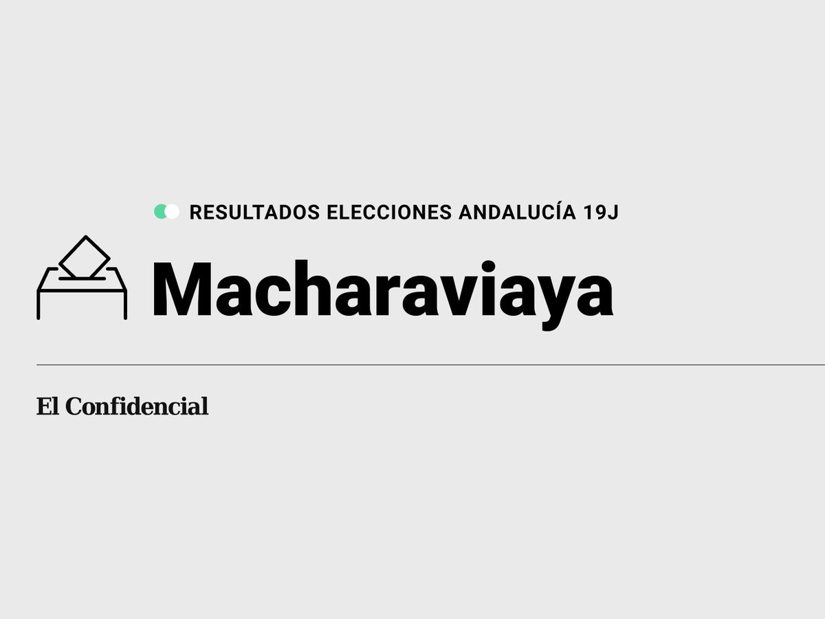 Foto: Resultados en Macharaviaya, Málaga, de las elecciones de Andalucía 2022 este 19-J (C.C./Diseño EC)