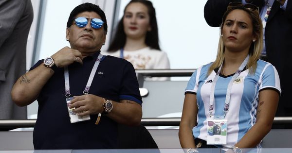 Foto: Diego y Rocío, durante el Mundial de Rusia. (Cordon Press)