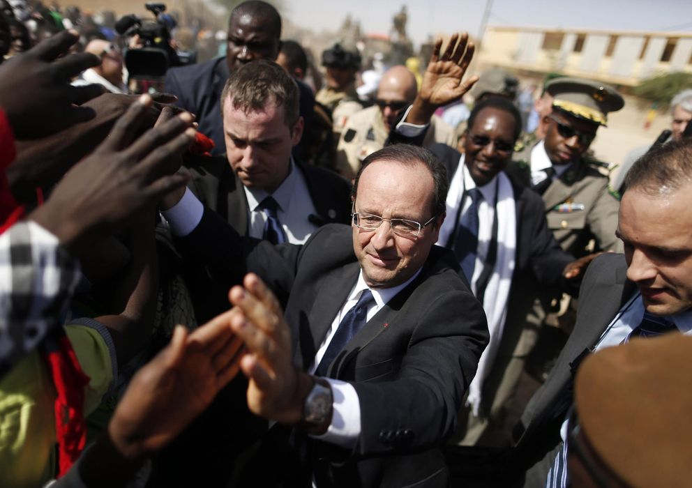 Foto: Una imagen de archivo muestra al presidente francés, François Hollande, en Mali (Reuters).