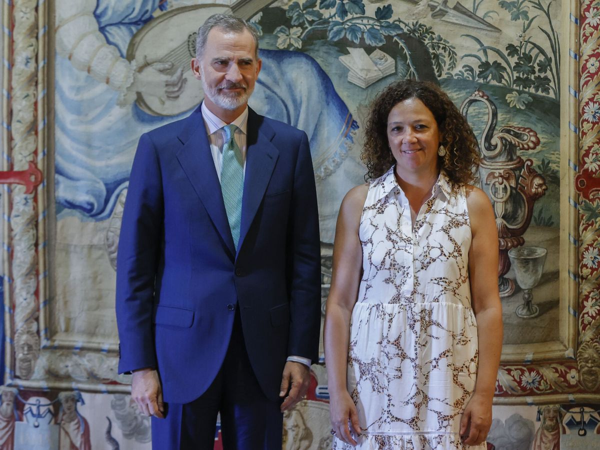 Foto: Felipe VI recibe en audiencia a Catalina Cladera, presidenta del Consell de Mallorca. (EFE/Ballesteros)