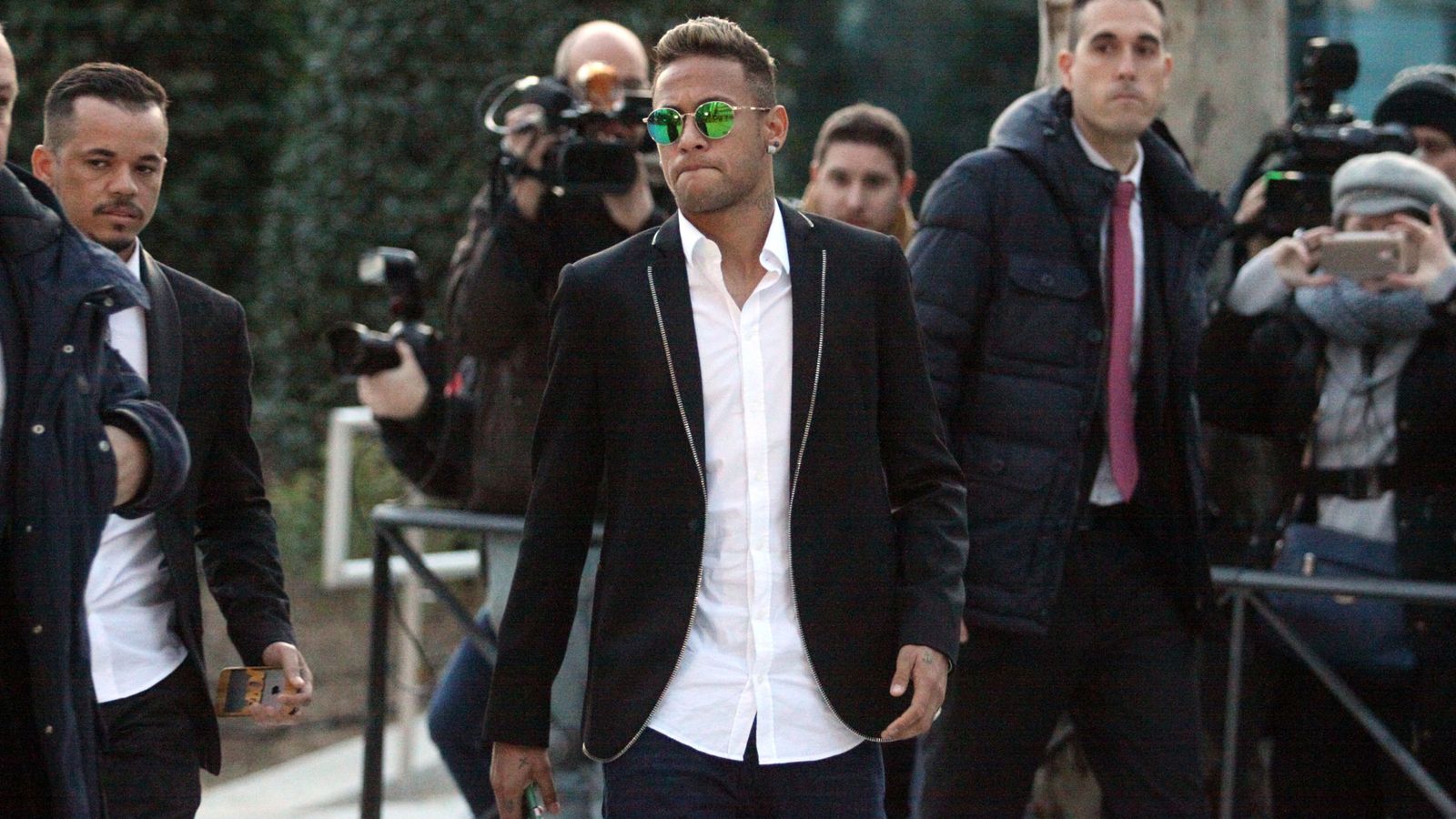 Foto: Neymar a su llegada a los juzgados el pasado 2 de febrero (Gtres)