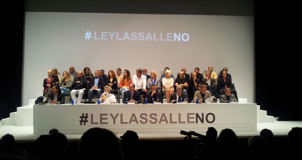 Reunión del sector cultural contra la 'Ley Lassalle' en el Círculo de Bellas Artes. (EC) 