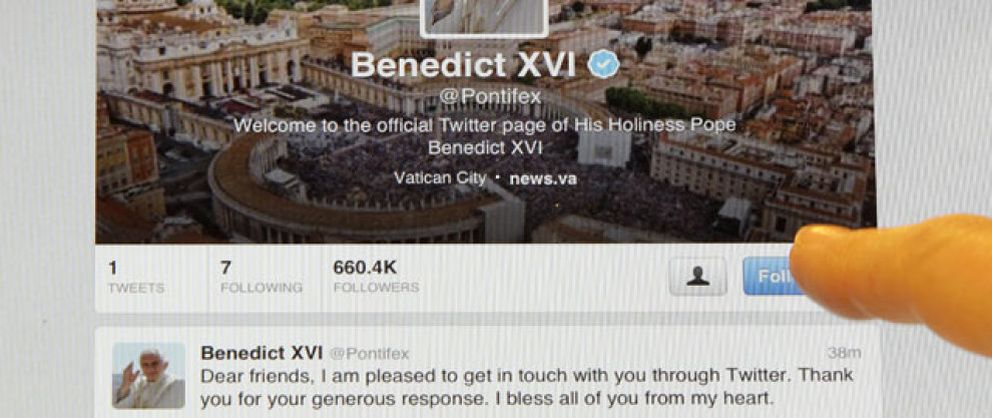 Foto: El Papa Benedicto XVI se estrena en Twitter