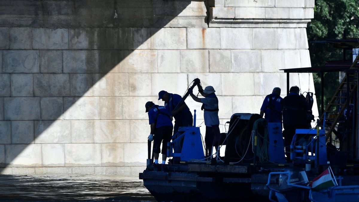 Un equipo de buzos busca a las 21 personas desaparecidas en el naufragio en el Danubio