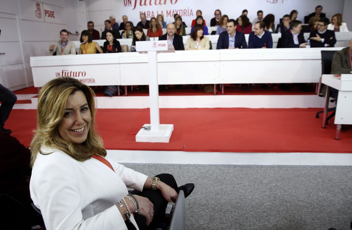 La presidenta de Andalucía, Susana Díaz, durante la reunión del Comité Federal del PSOE del pasado 28 de diciembre. (EFE)