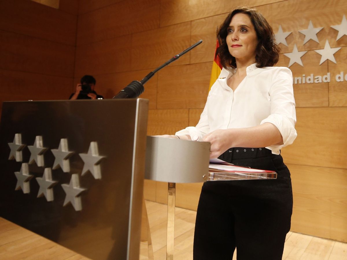 Foto:  La presidenta de la Comunidad de Madrid, Isabel Díaz Ayuso. Foto: Efe