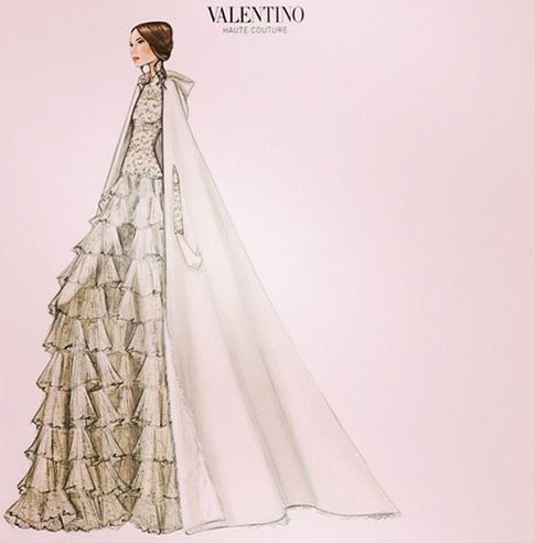 Valentino muestra el vestido de novia de Tatiana Santo Domingo