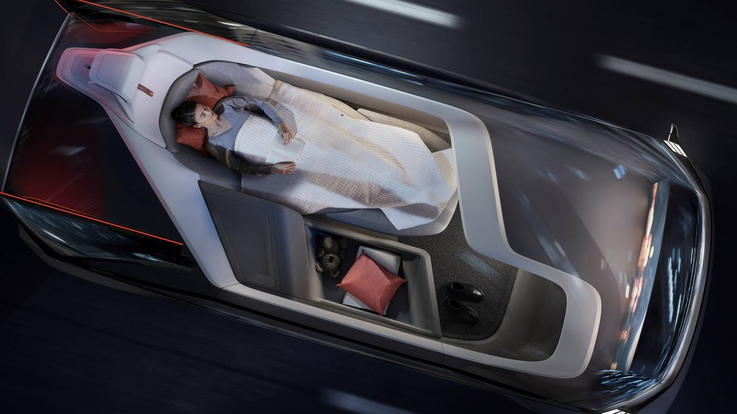 A dormir se ha dicho. Cuando haya vehículos con conducción autónoma de nivel 4 ya será factible, en teoría, viajar durmiendo. Pero habrá que tener mucha fe en la tecnología.