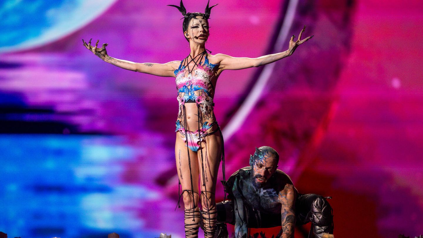 Bambie Thug, durante la actuación de la semifinal de Eurovisión en 2024. (Gtres)