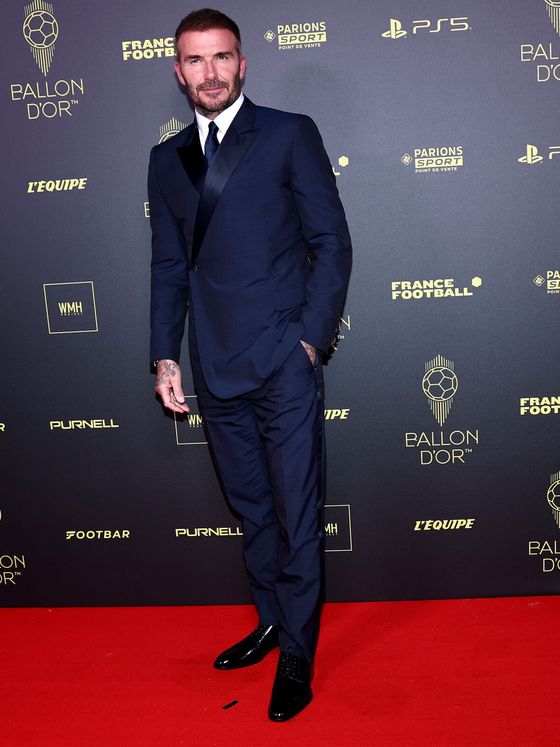 David Beckham en la gala del Balón de Oro. (EFE/EPA/Mohammed Badra)