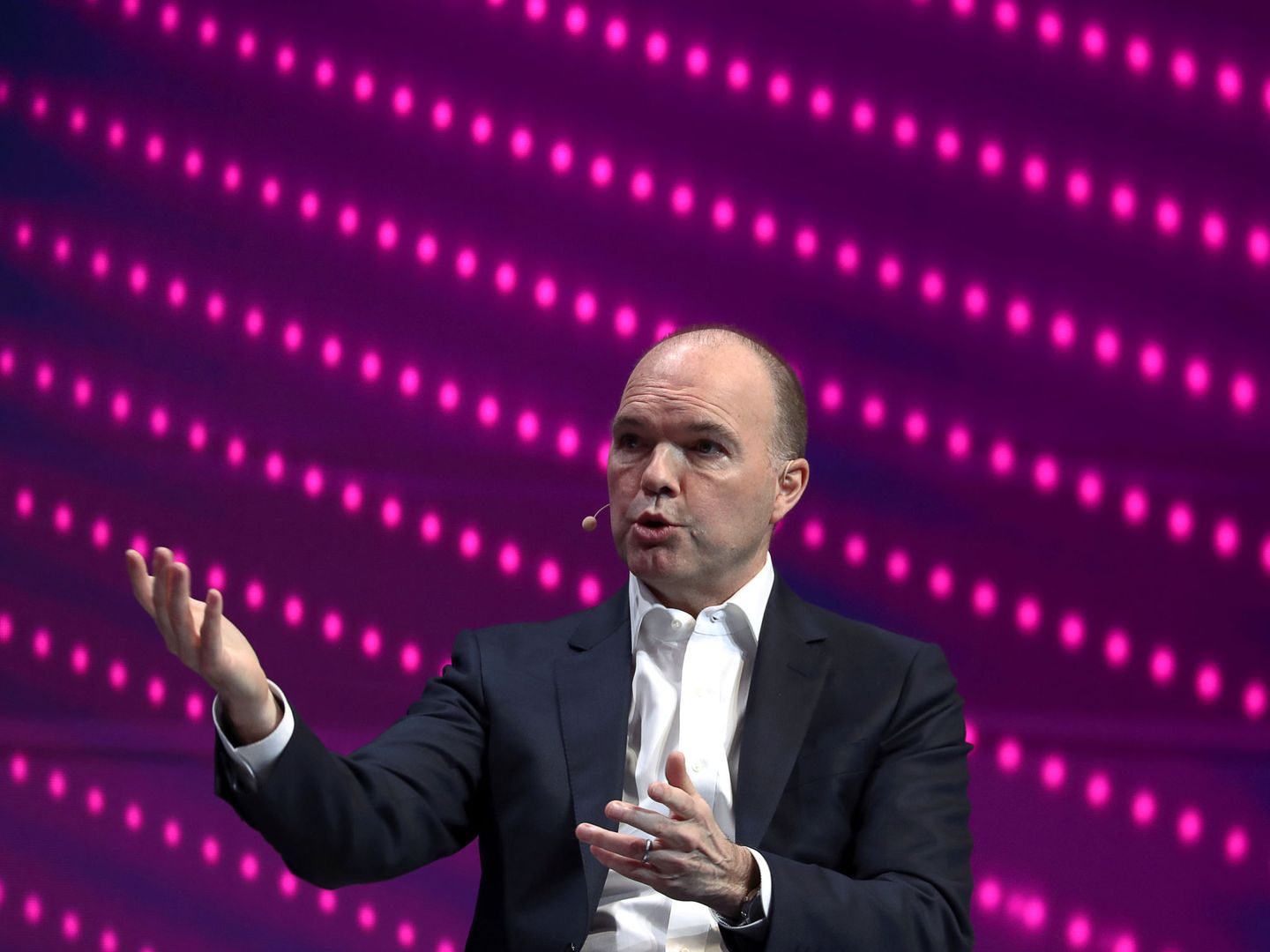 El CEO de Vodafone, Nick Read, en un acto. (Reuters)
